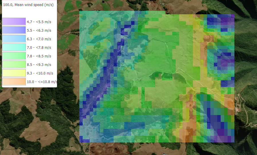 MODEL- Wind Resource map