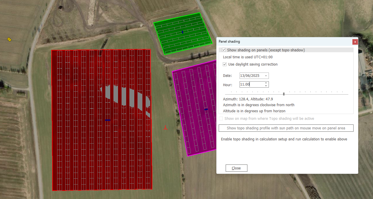 SOLAR PV - Wind Turbine Shading option 1
