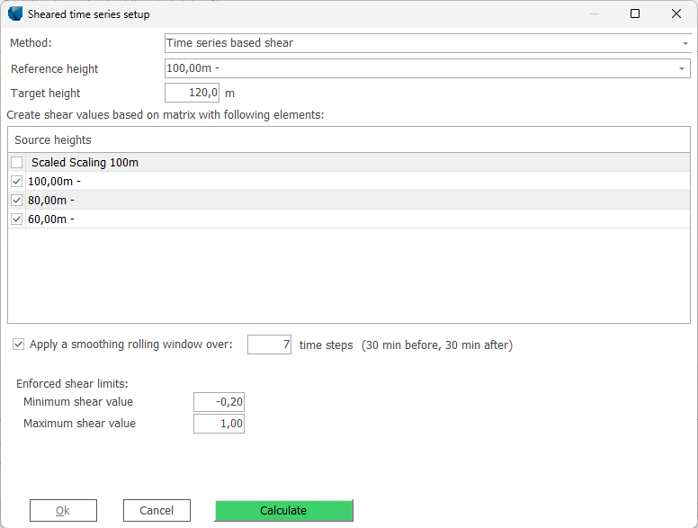 windPRO-4.1-Time-series-Shear